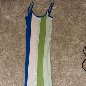 Long button down dress